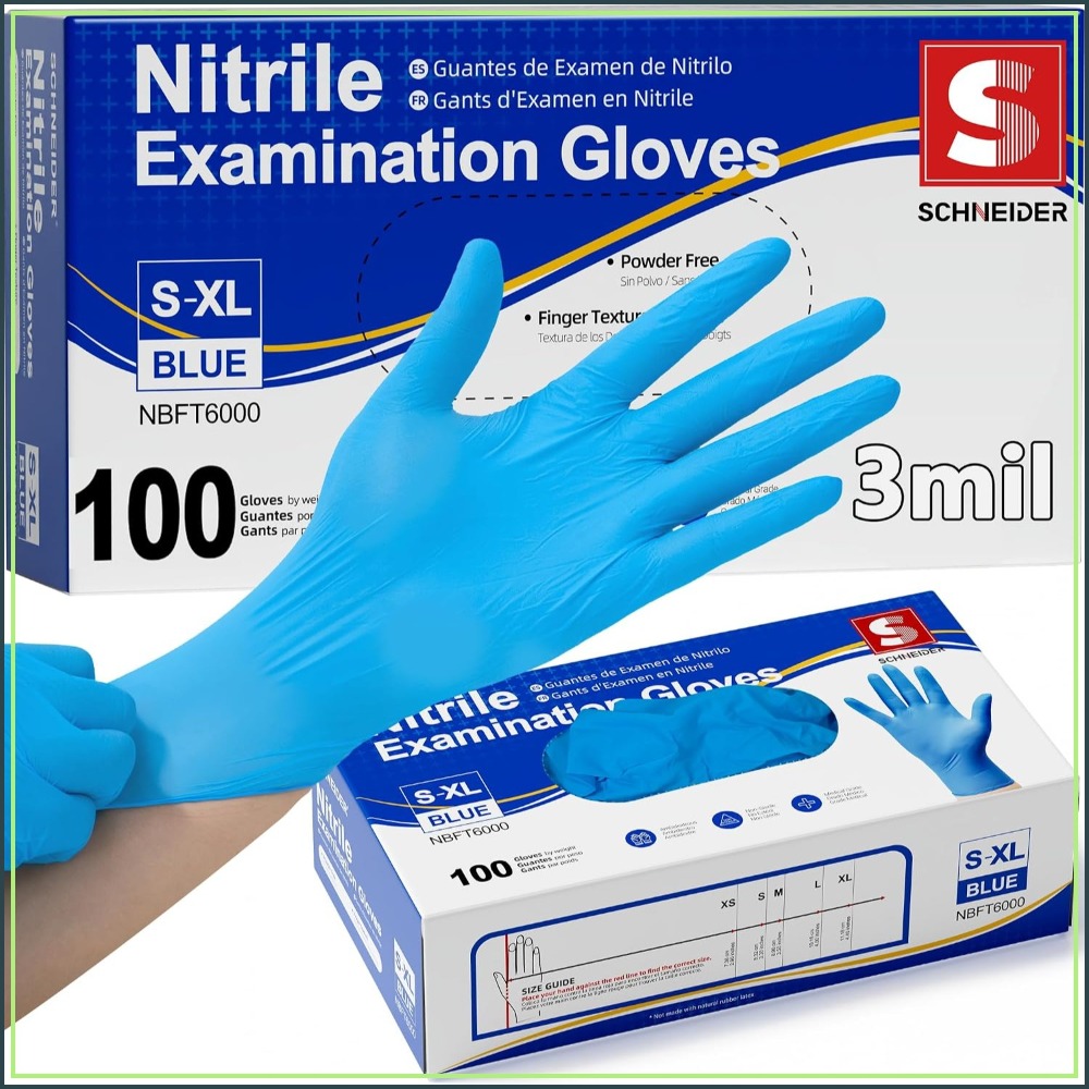 Exam Glove Nitrile - Nitrile Exam Gloves, Powder-Free, Latex-Free, Disposable,