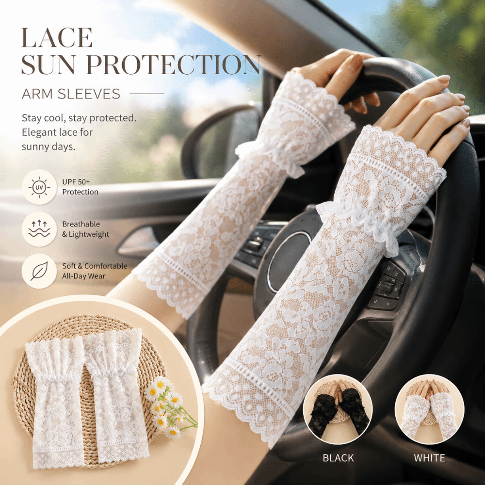 Lace Ruffles Pleated Detachabl - Fingerless Glove Knit recensione e prezzo