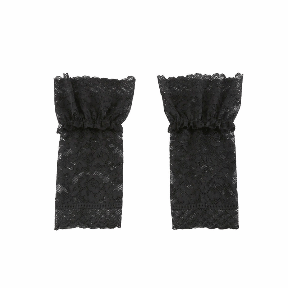 Lace Ruffles Pleated Detachabl - Fingerless Glove Knit recensione e prezzo