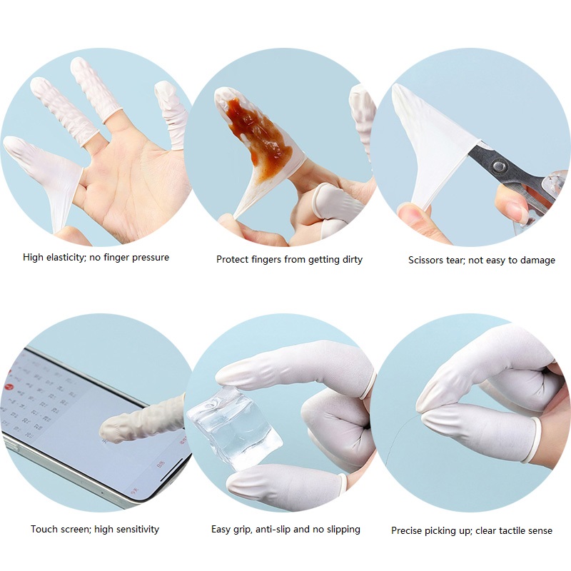 100/200PCS Powder Free Anti-Sl - Latex Disposable Glove recensione e prezzo