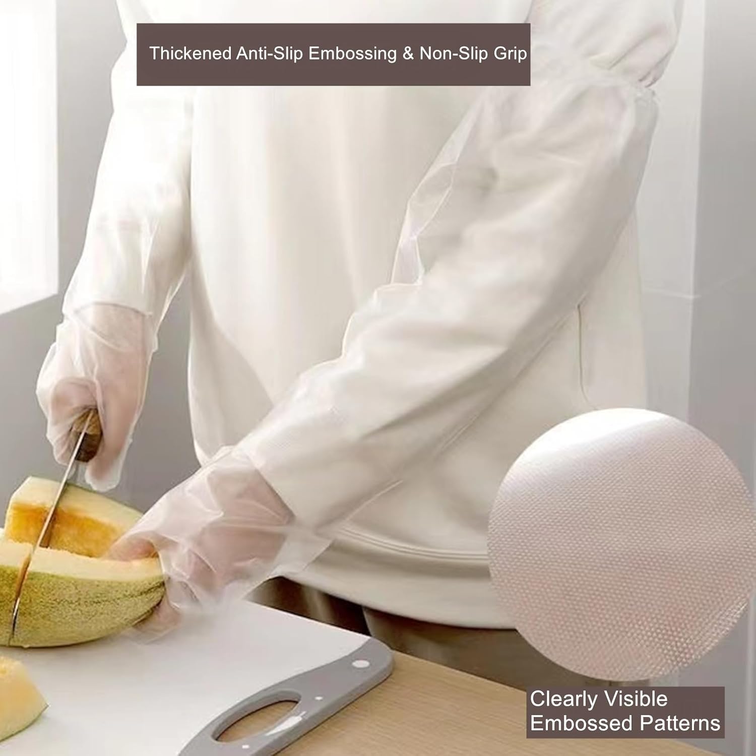 Long Sleeve Cleaning Gloves, 1 - Rubber Glove Cleaning recensione e prezzo