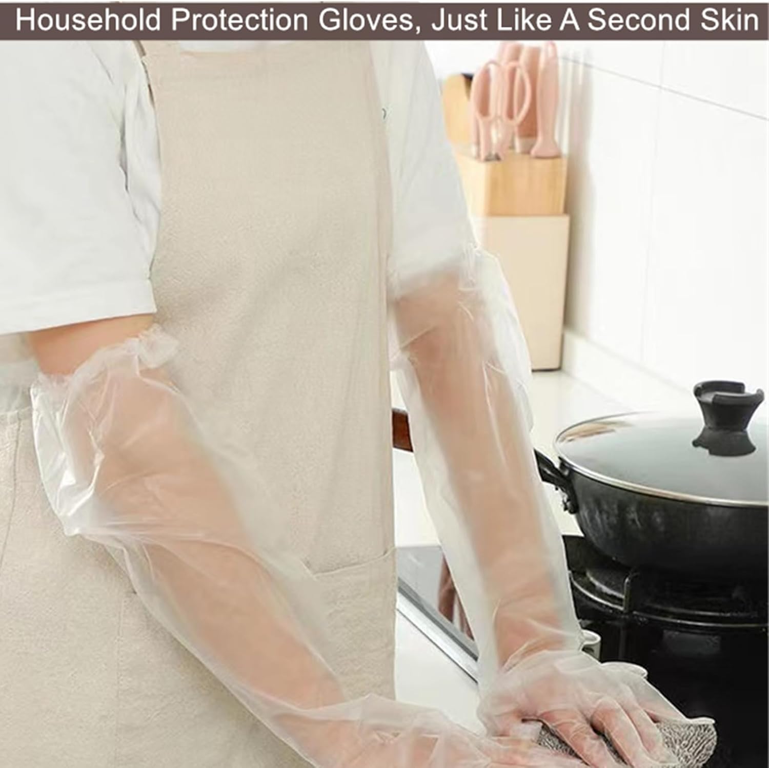Long Sleeve Cleaning Gloves, 1 - Rubber Glove Cleaning recensione e prezzo
