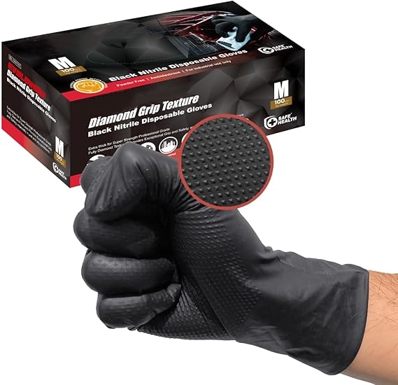 Black Nitrile Gloves Disposabl - Nitrile Mechanic Glove recensione e prezzo