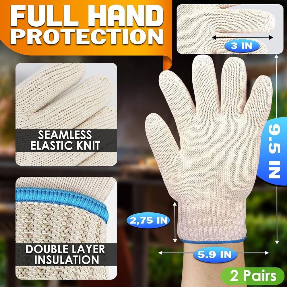 Heat-Resistant Gloves, 9.5 Len - Heat Resistant Glove recensione e prezzo
