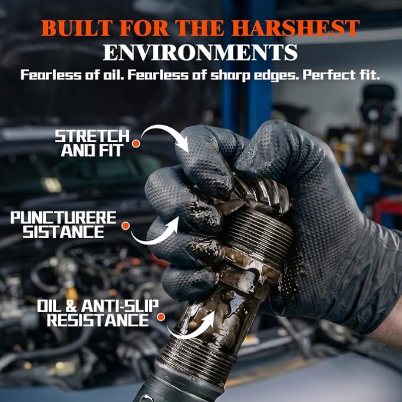 8 Mil Heavy Duty Industrial Or - Nitrile Mechanic Glove recensione e prezzo