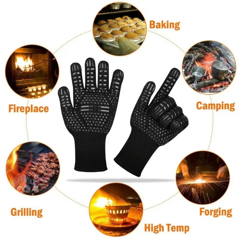 One Piece BBQ Gloves High Temp - Oven Mitt Silicone recensione e prezzo