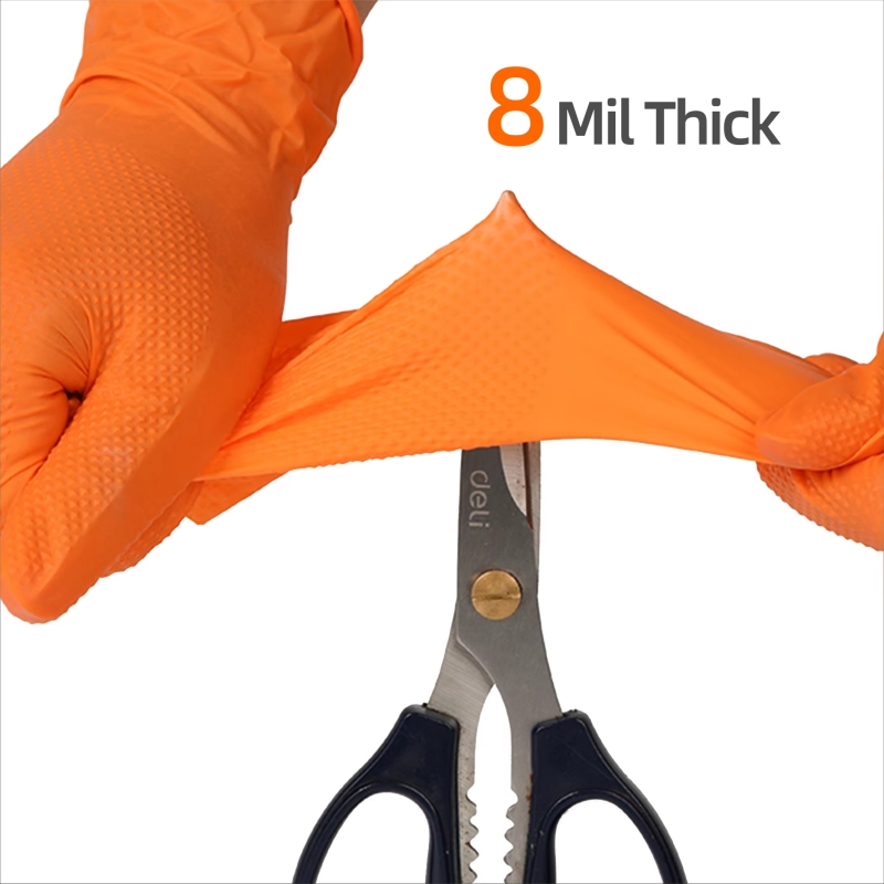 8mil Heavy Duty Industrial Ora - Nitrile Mechanic Glove recensione e prezzo