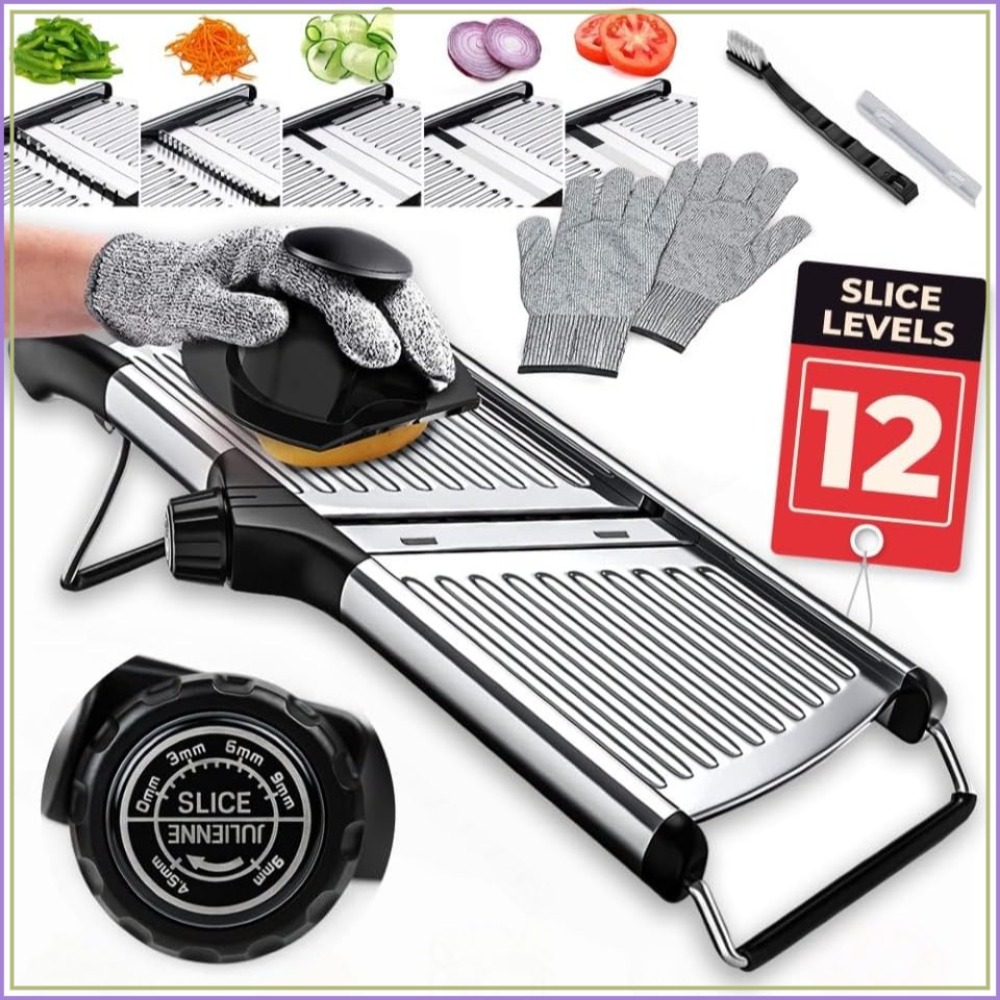 Adjustable Mandoline Food Slic - Cut Resistant Glove recensione e prezzo