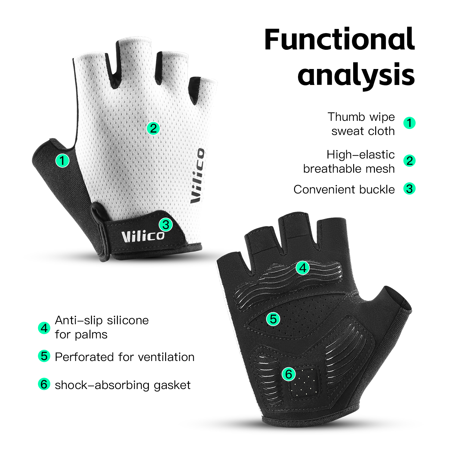VILICO Breathable Half Finger  - Workout Glove Gym recensione e prezzo