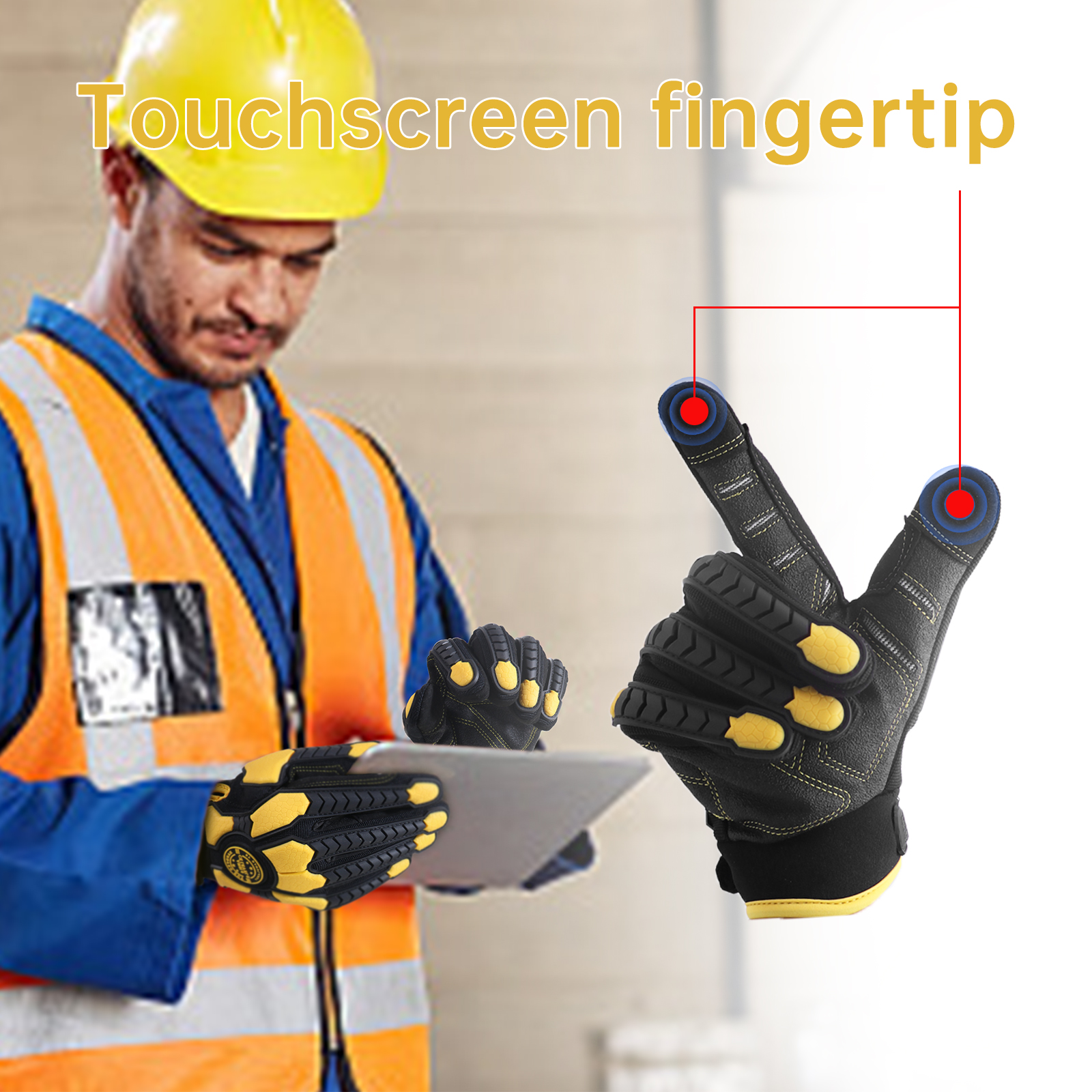 PVC Reinforced Impact Protecti - Work Glove Impact recensione e prezzo