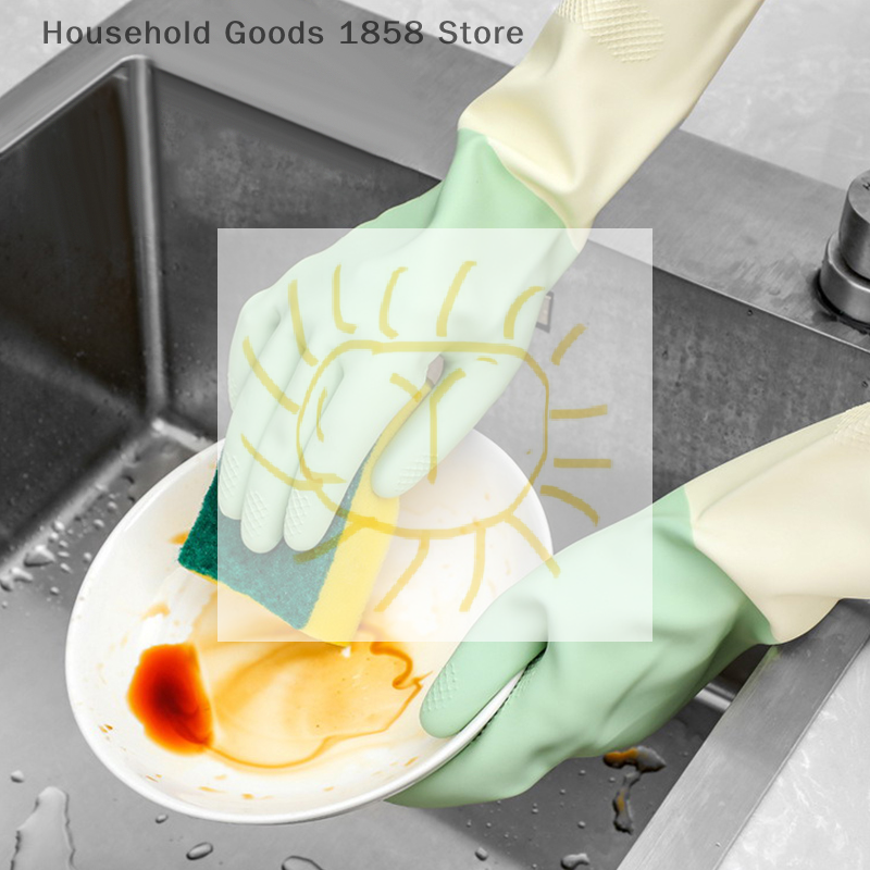 Thickened Kitchen Gloves, Dish - Dish Glove Rubber recensione e prezzo