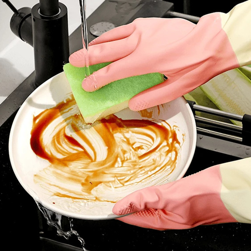 Thickened Kitchen Gloves, Dish - Dish Glove Rubber recensione e prezzo