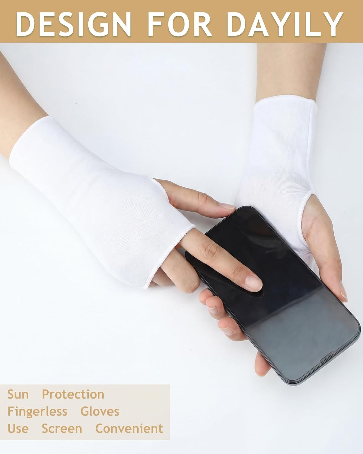 1 pair of sun protection glove - Fingerless Glove Knit recensione e prezzo