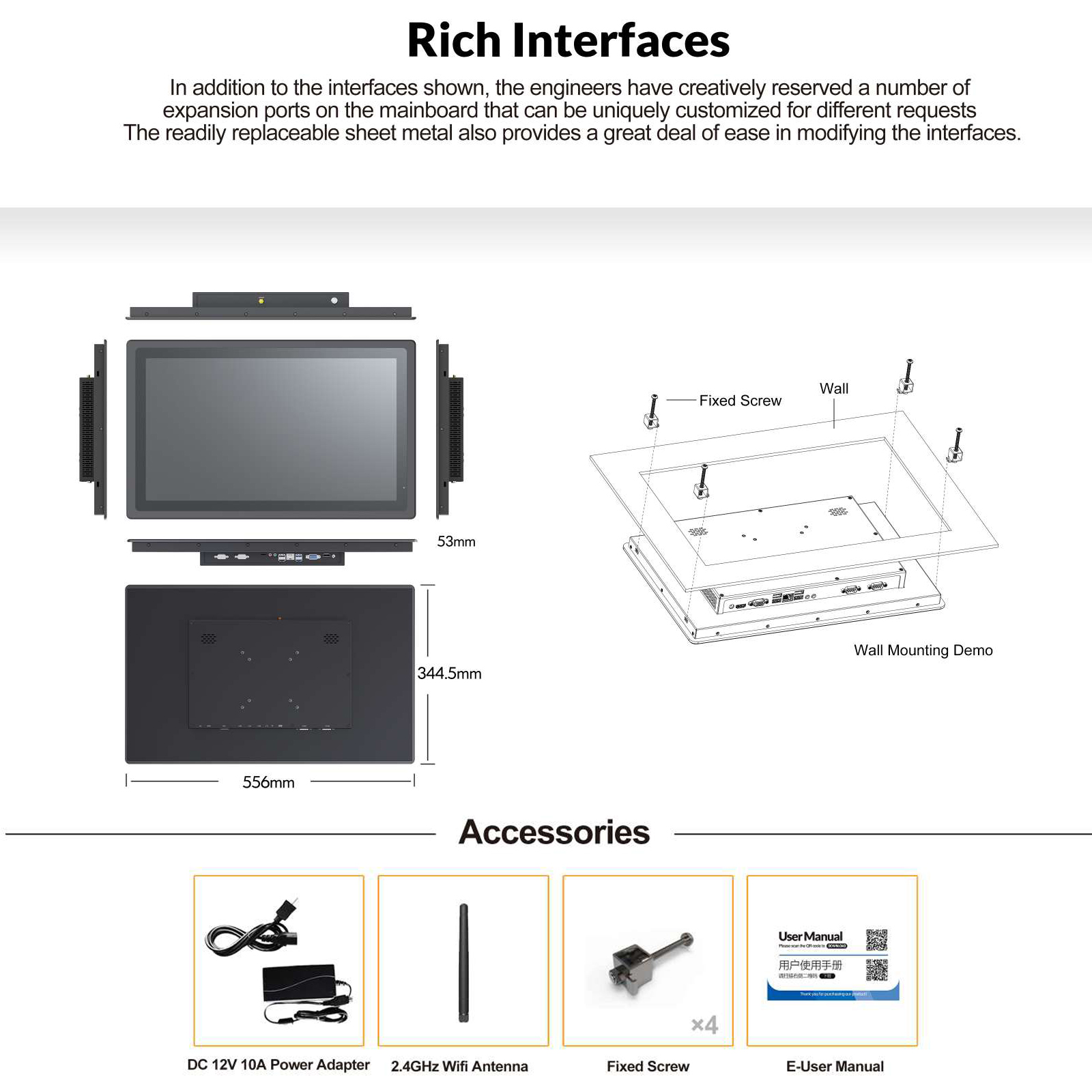 Custom IP65 Waterproof Fanless - Touchscreen Glove Capacitive recensione e prezzo
