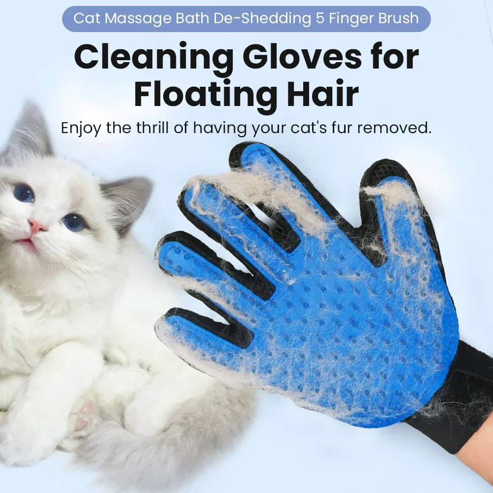 Cat Grooming Glove Pet Cat Com - Rubber Glove Cleaning recensione e prezzo
