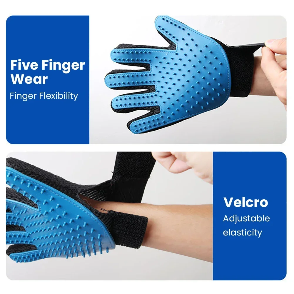 Cat Grooming Glove Pet Cat Com - Rubber Glove Cleaning recensione e prezzo