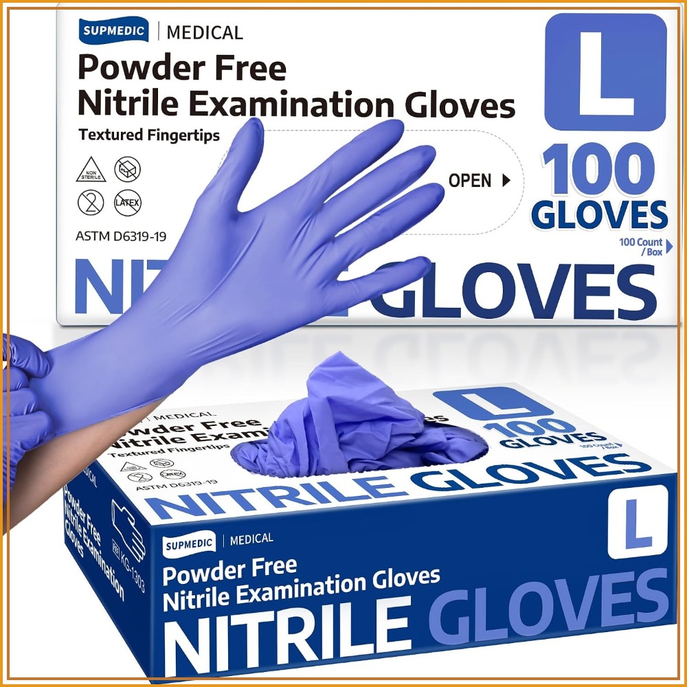 Nitrile Exam Gloves, Powder-Fr - Exam Glove Nitrile recensione e prezzo