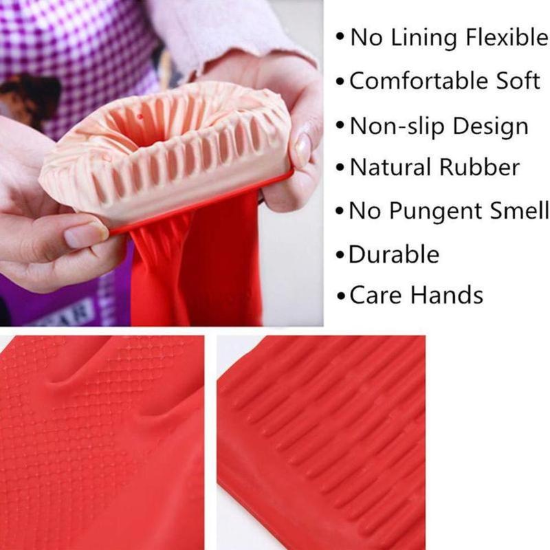 38cm Long Cuff Latex Rubber Gl - Dish Glove Rubber recensione e prezzo