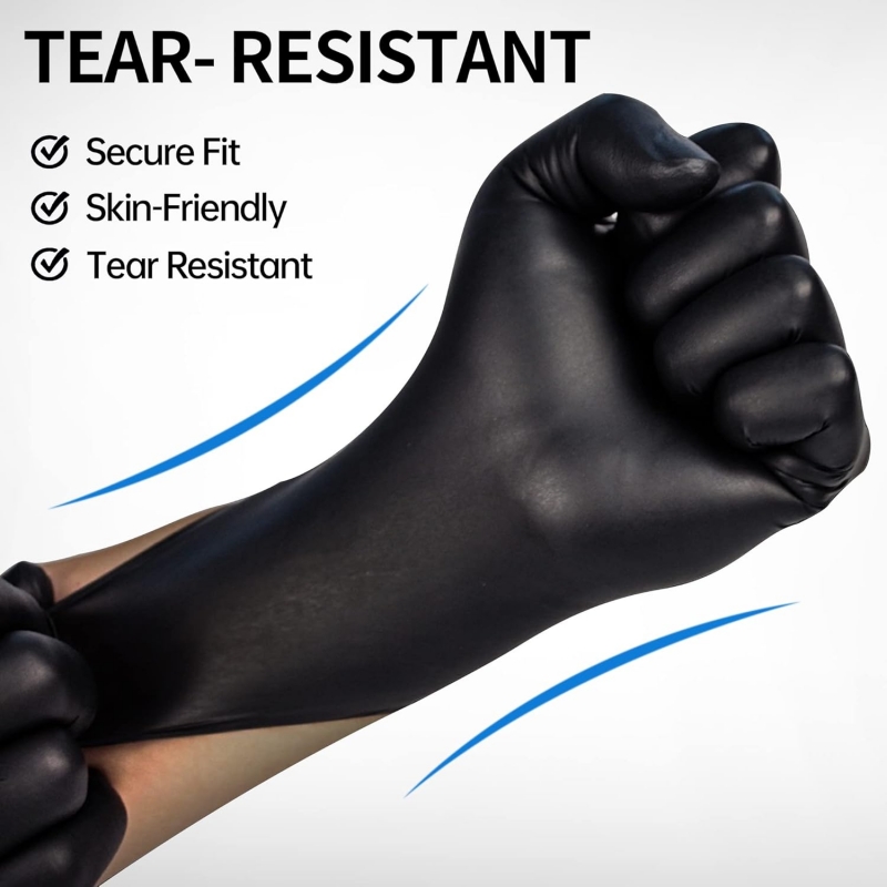 100PCS Black Nitrile Gloves Di - Nitrile Mechanic Glove recensione e prezzo