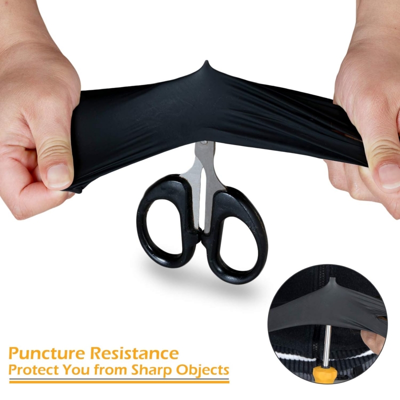 100PCS Black Nitrile Gloves Di - Nitrile Mechanic Glove recensione e prezzo