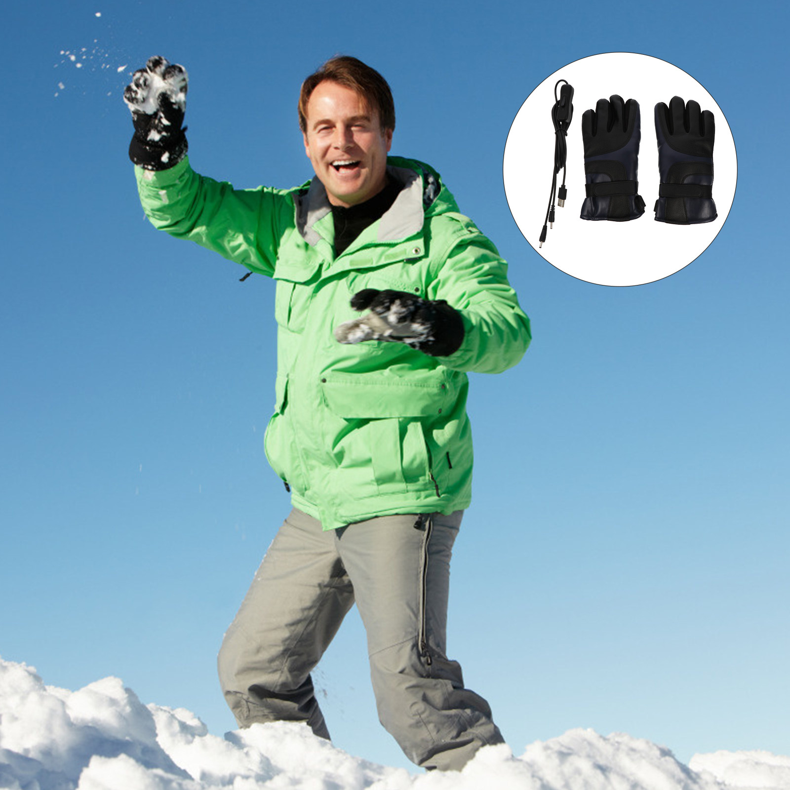 1Pair USB Rechargeable Heated  - Winter Glove Insulated recensione e prezzo