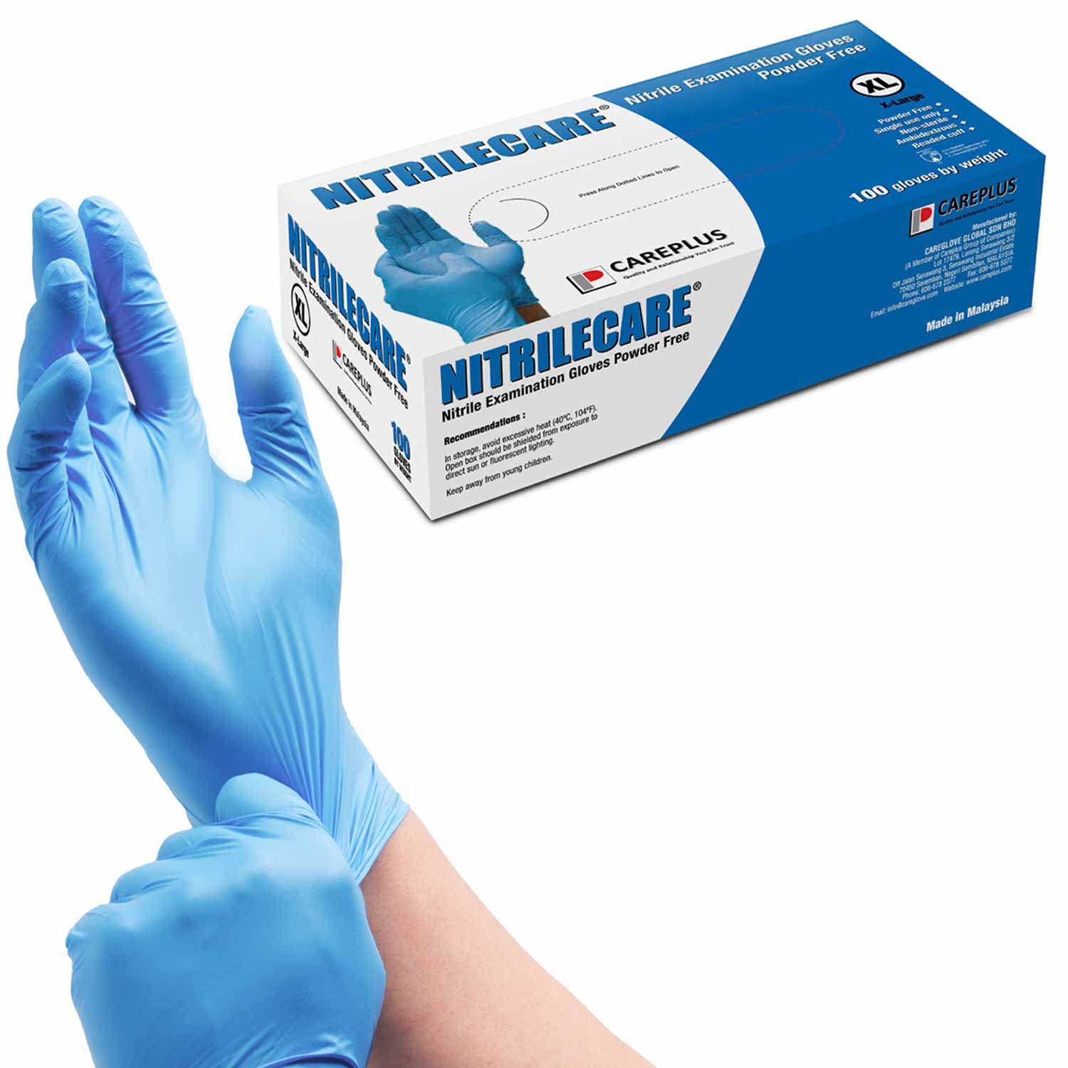 NITRILECARE Blue Nitrile Exam  - Exam Glove Nitrile recensione e prezzo