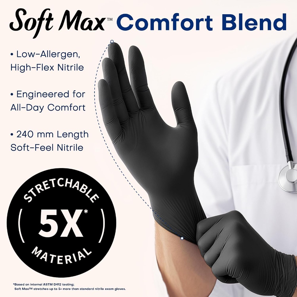 Nitrile Exam Gloves, 1000Pcs L - Exam Glove Nitrile recensione e prezzo